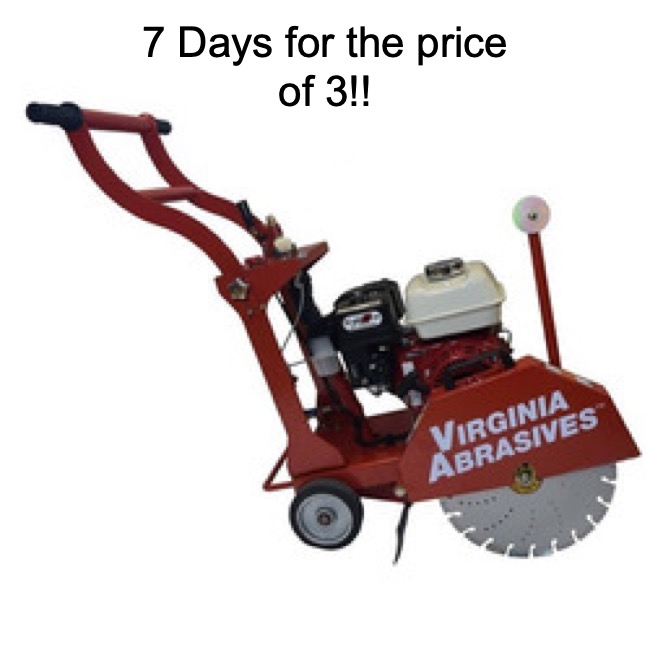 14" Floor Saw - Weekly